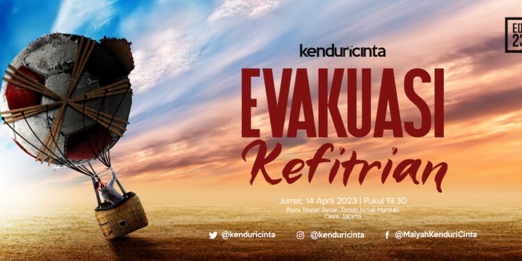 poster kenduri cinta evakuasi kefitrian