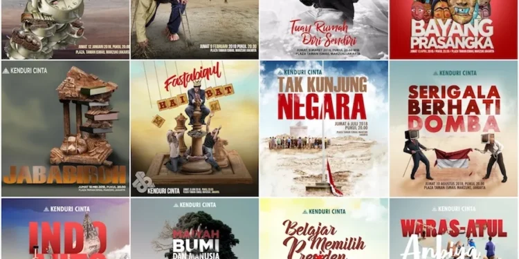 kolase poster kenduri cinta 2018