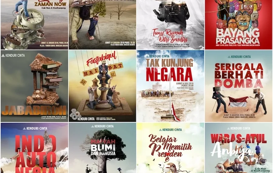 kolase poster kenduri cinta 2018