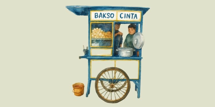 Pewaris, Perintis, dan Penjaja Bakso di Simpang Jalan